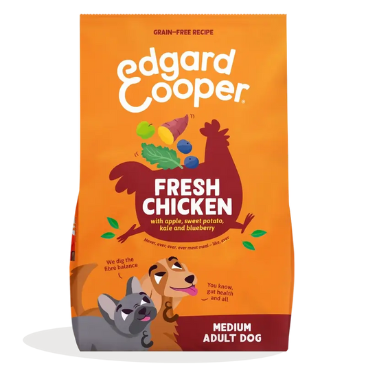 Edgard & Cooper Cibo medio per cani adulti con pollo fresco , 1 kg