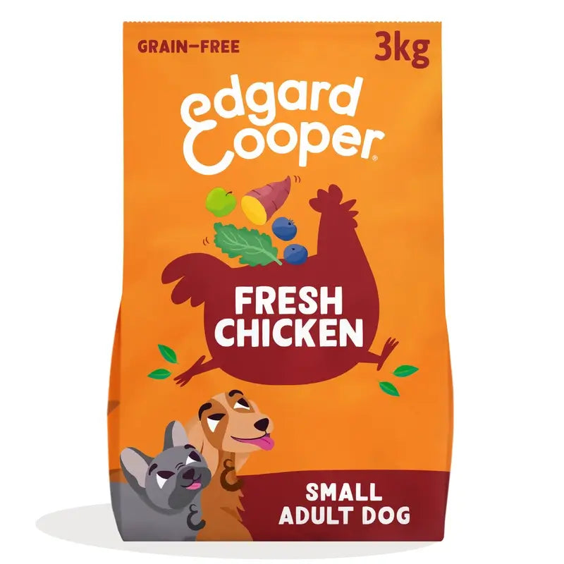 Edgard & Cooper Mini Cibo per cani adulti con pollo fresco , 3 kg
