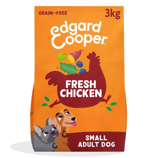 Edgard & Cooper Mini Cibo per cani adulti con pollo fresco , 3 kg
