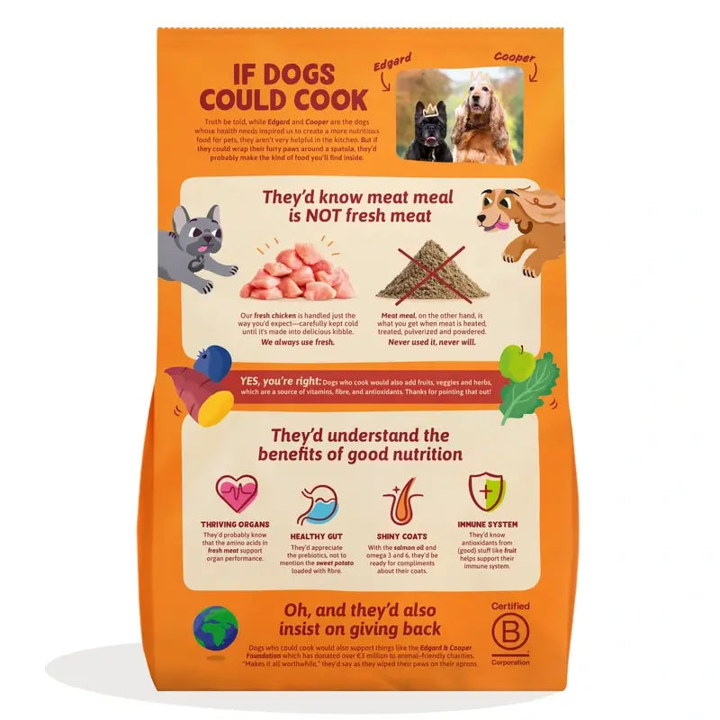Edgard & Cooper Mini Cibo per cani adulti con pollo fresco , 3 kg