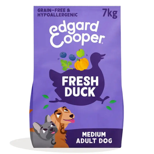 Edgard & Cooper Cibo medio per cani adulti con anatra fresca , 7 kg