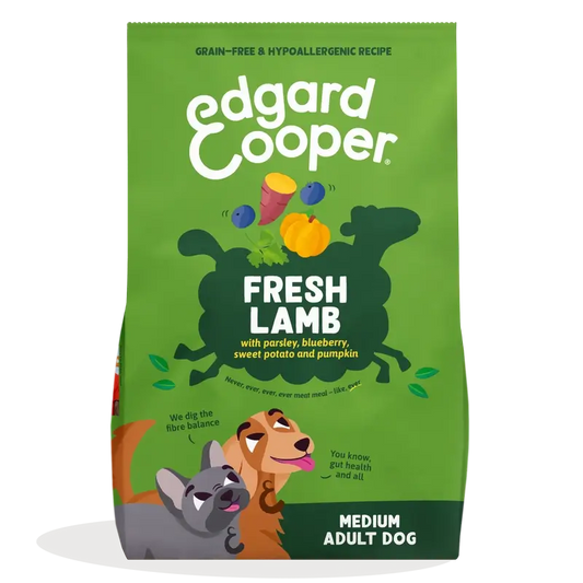 Edgard & Cooper Cibo medio per cani adulti con agnello fresco , 1 kg