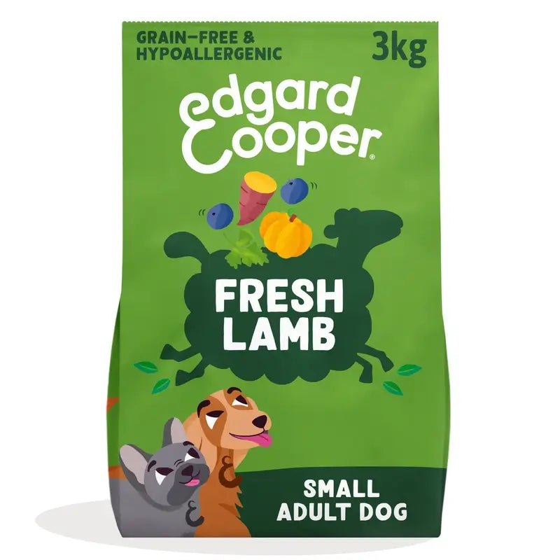 Edgard & Cooper Miniature Cibo per cani adulti con agnello fresco , 3 kg
