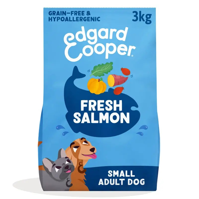 Edgard & Cooper Mini Cibo per cani adulti con salmone fresco , 3 kg