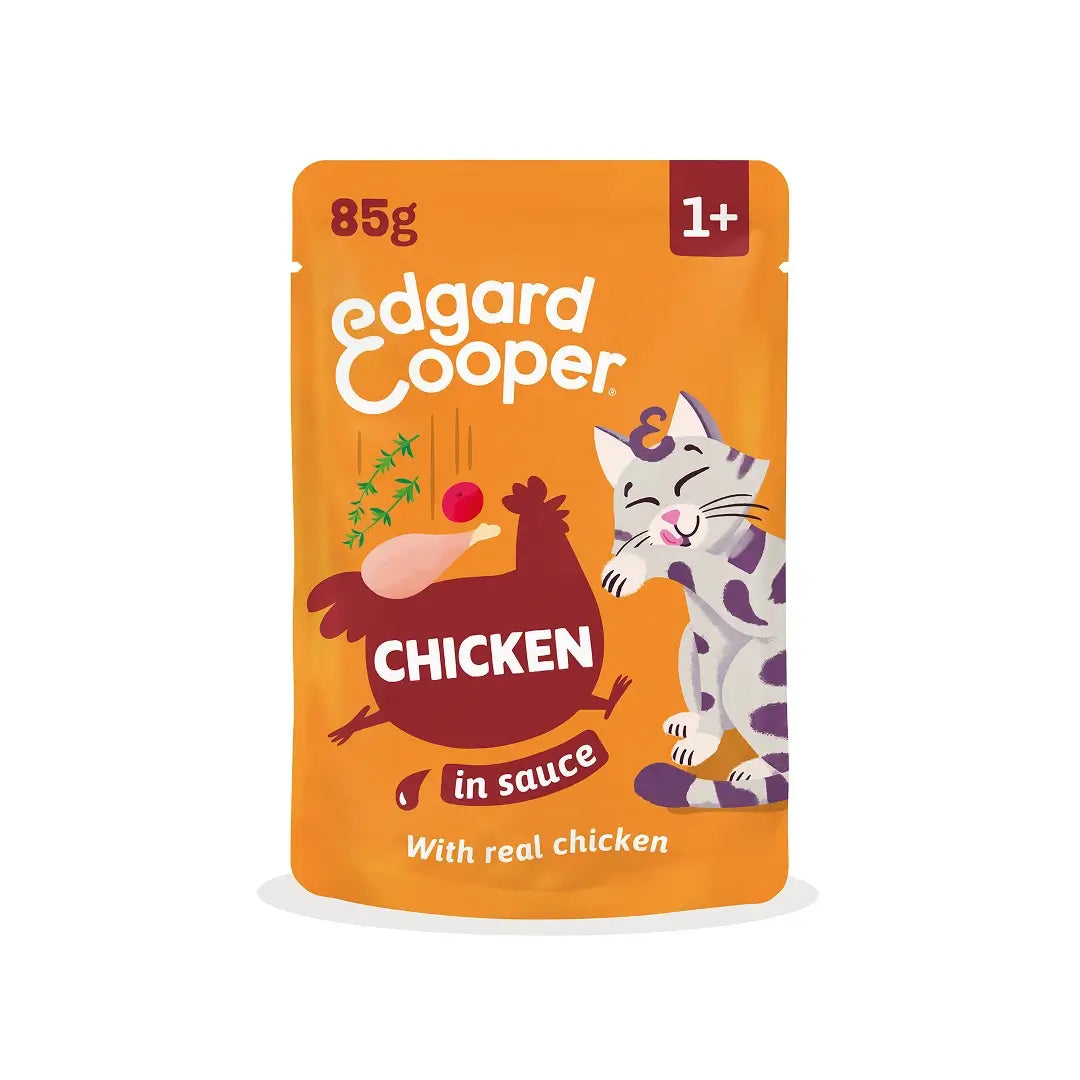 Edgard & Cooper Pollo in salsa per cani adulti, 12x85 g