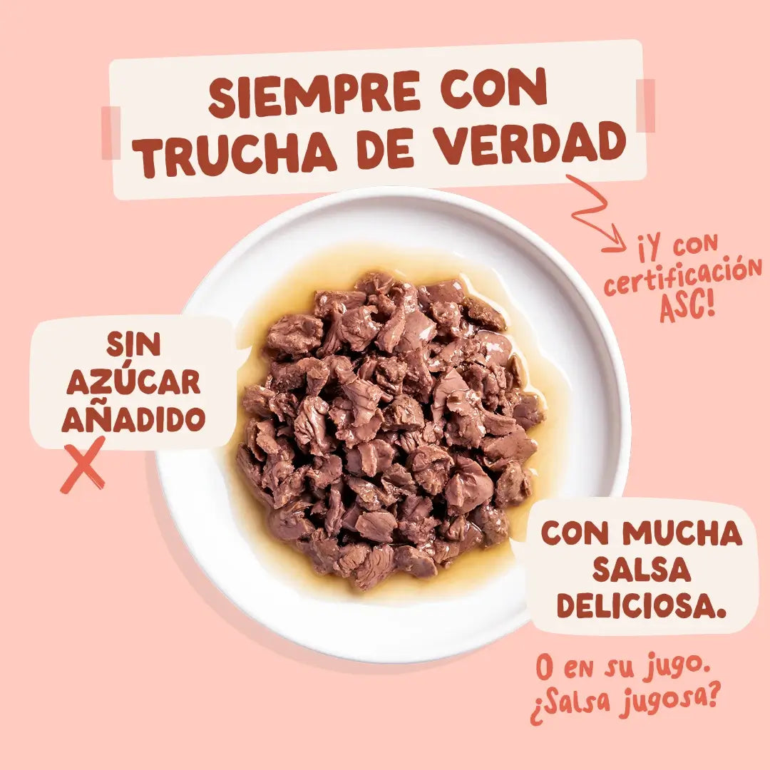 Edgard & Cooper Trota e pollo in salsa per cani adulti, 12x85 g