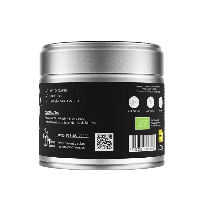 Edward Fields Tea Tè Matcha Premium Organico Giapponese Grado Cerimoniale, 100 gr.