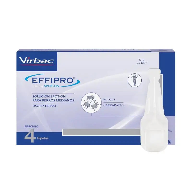 Effipro 134 Mg Spot-On Cani medi 10-20kg, 4 Pipette