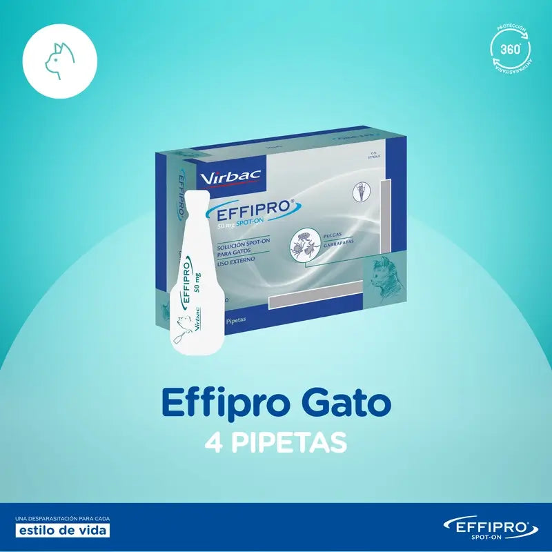 Effipro 50 Mg Spot-On Gatti, 4 pipette