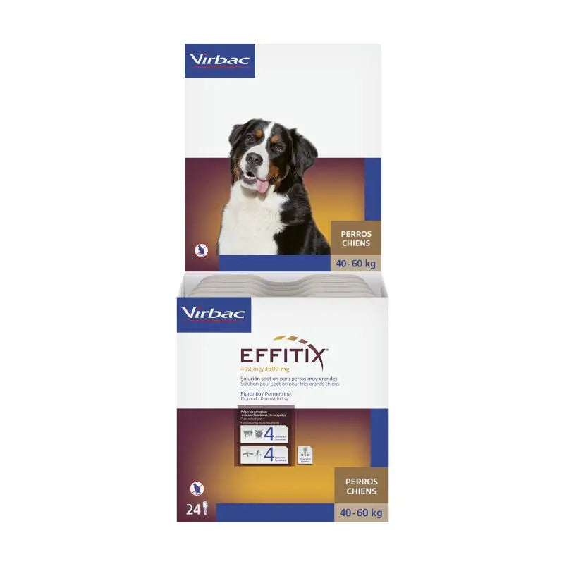 Effitix XL Antiparassitario Cani Molto Grandi +40 Kg, 24 Pipette
