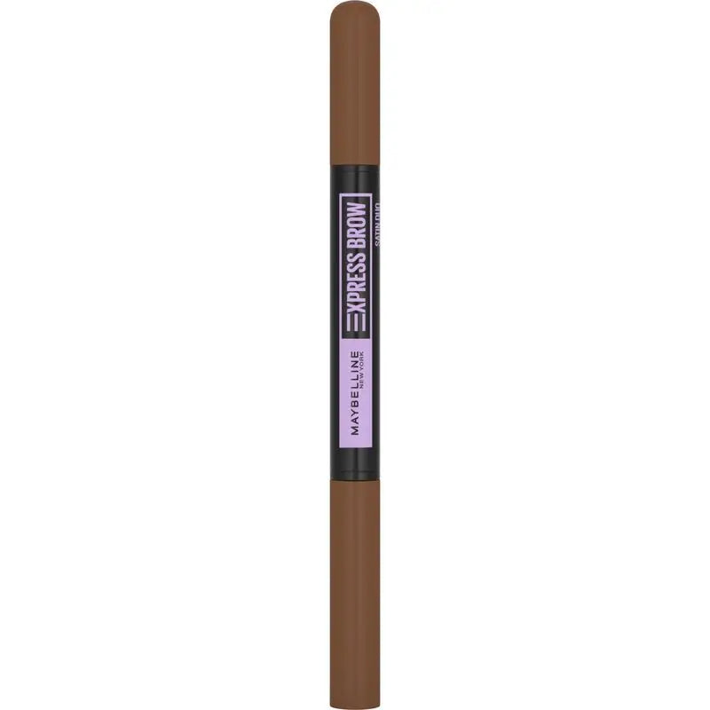 Maybelline New York Express Brow Satin Duo Matita automatica per sopracciglia 02 Marrone medio