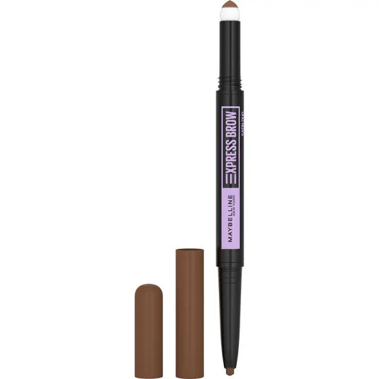 Maybelline New York Express Brow Satin Duo Matita automatica per sopracciglia 02 Marrone medio