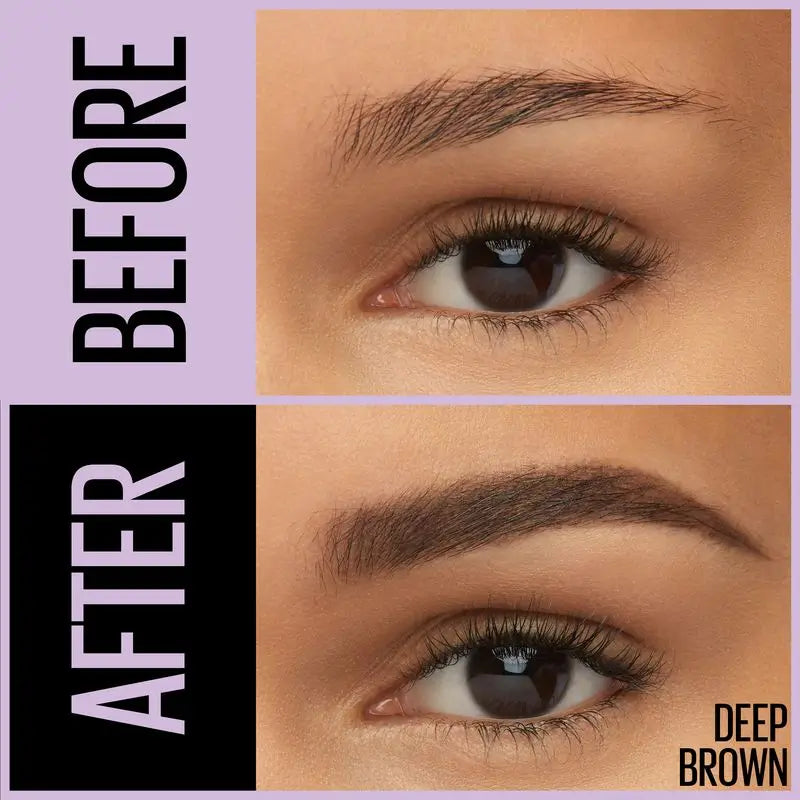 Maybelline New York Express Brow Satin Duo Matita automatica per sopracciglia 04 Marrone scuro