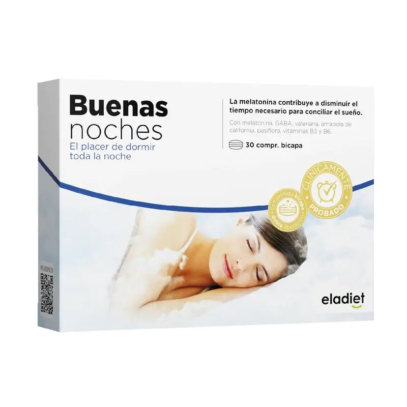 Eladiet Melatonina della Buona Notte 1,85 Mg Melatonina, 30 compresse