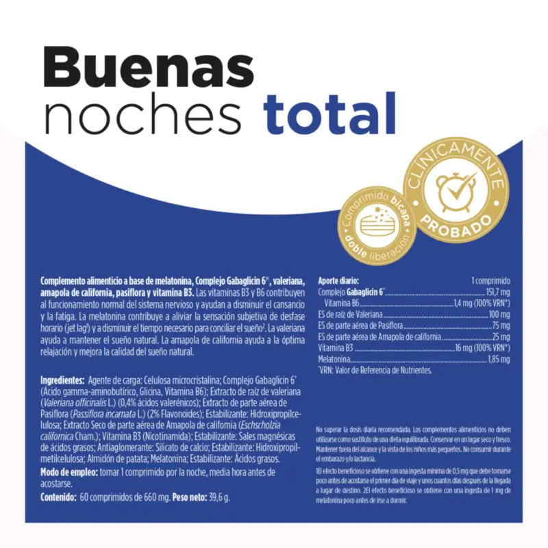 Eladiet Buenas Noches Total 1,85 mg 2023, 60 compresse