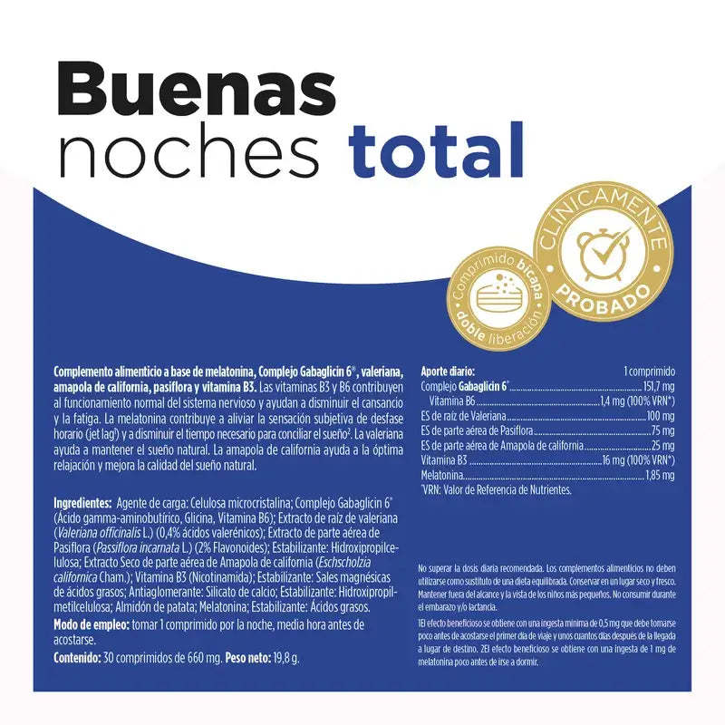 Eladiet Buona Notte Totale 1,85Mg, 30 compresse