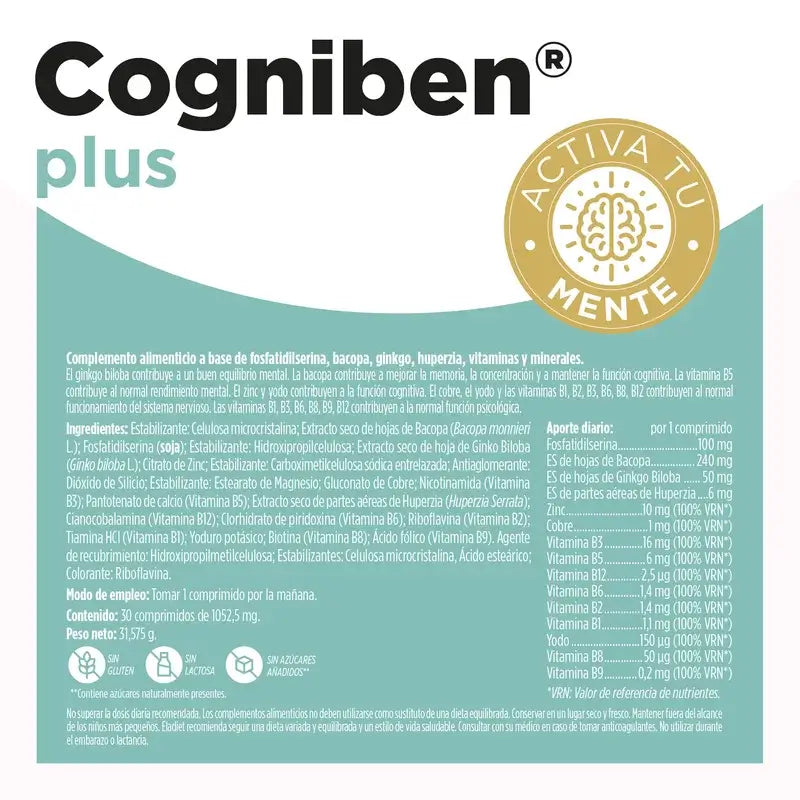 Eladiet Cogniben Plus, 30 compresse