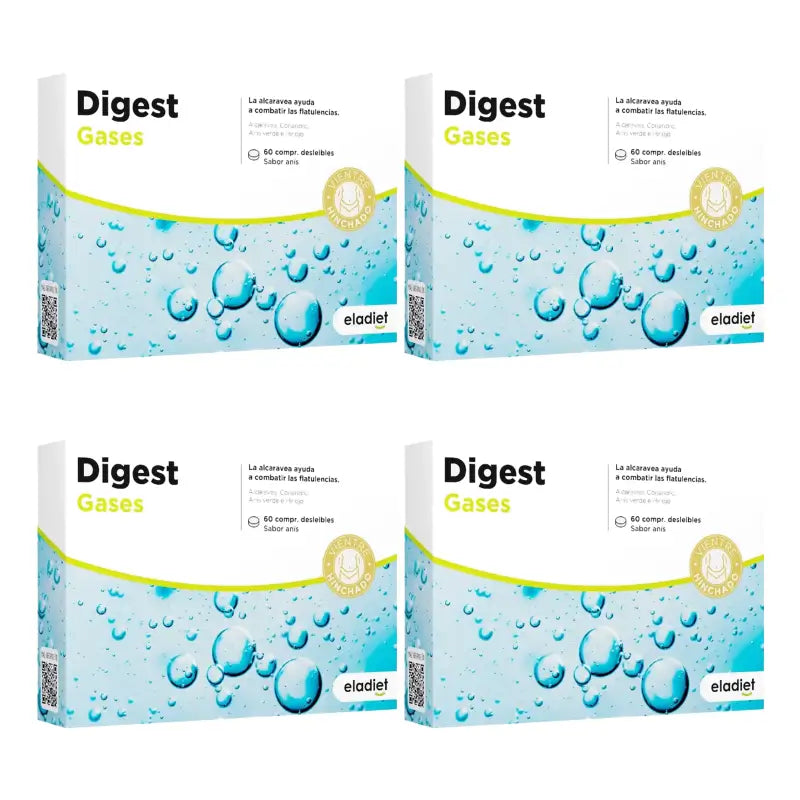 Eladiet Digest Gases (Aero), 4 x 60 compresse