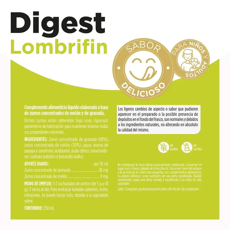 Eladiet Lombrifin Sciroppo, 250 ml