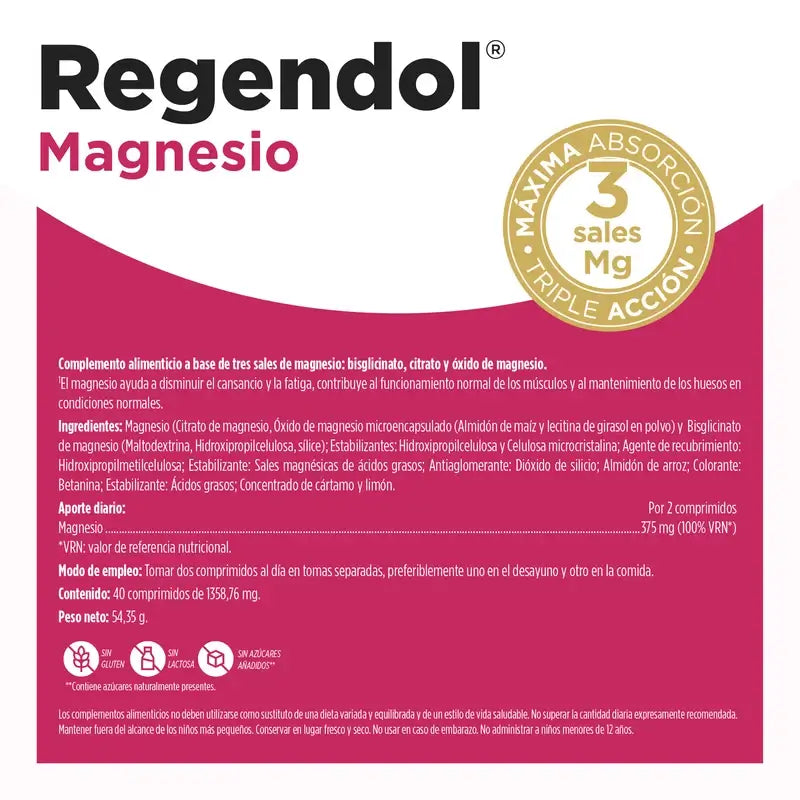 Eladiet Regen & Dol Magnesio, 40 compresse