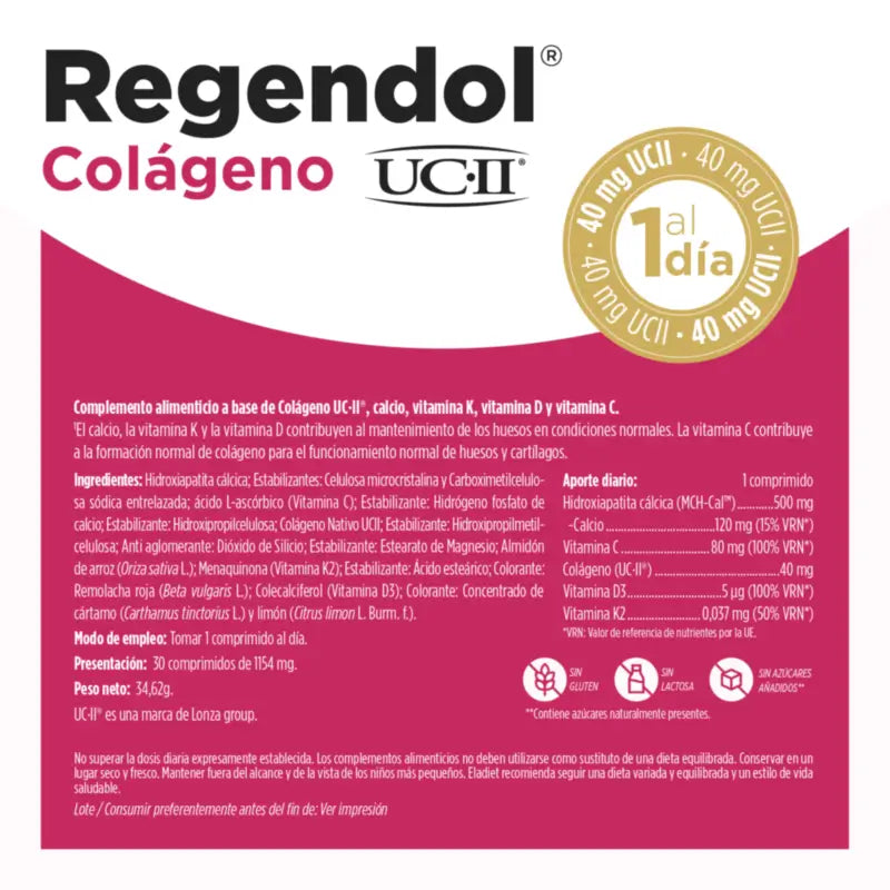 Eladiet Regen & Dol Uc Ii 40Mg, 30 compresse