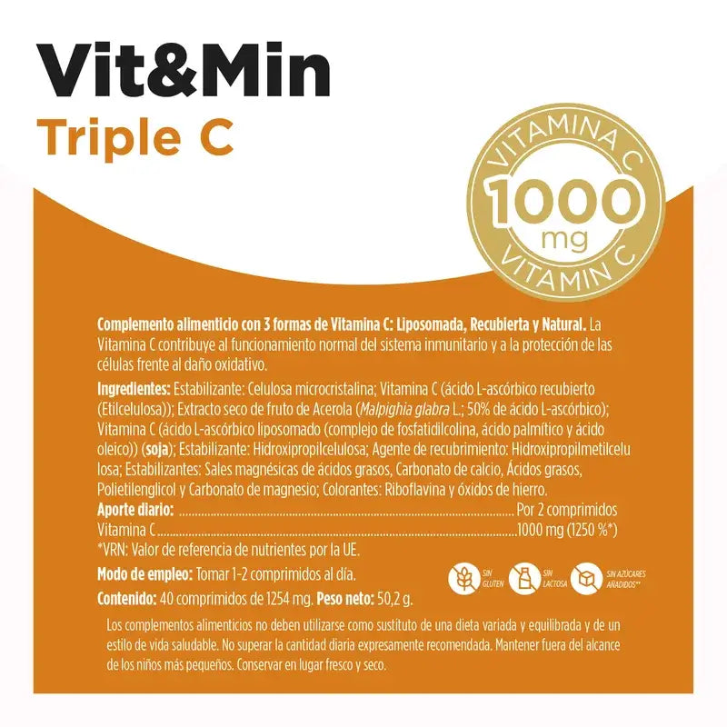 Eladiet Triple C Vit. C Liposomada 40 compresse