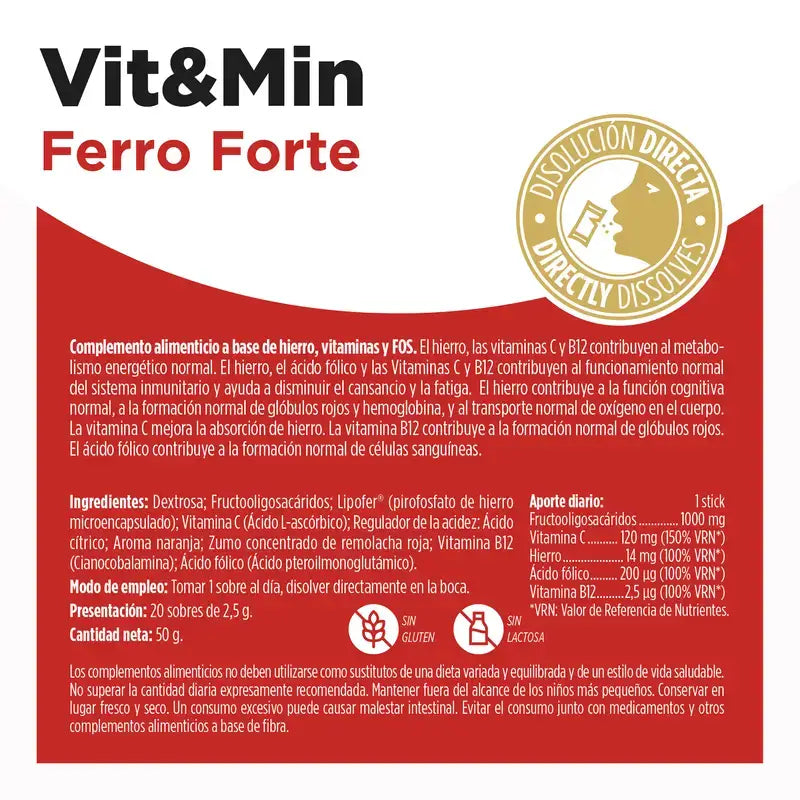 Eladiet Vit&Min Ferro Forte, 20 bastoncini