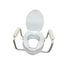sollevatore per WC con bracci e coperchio, 10 cm
