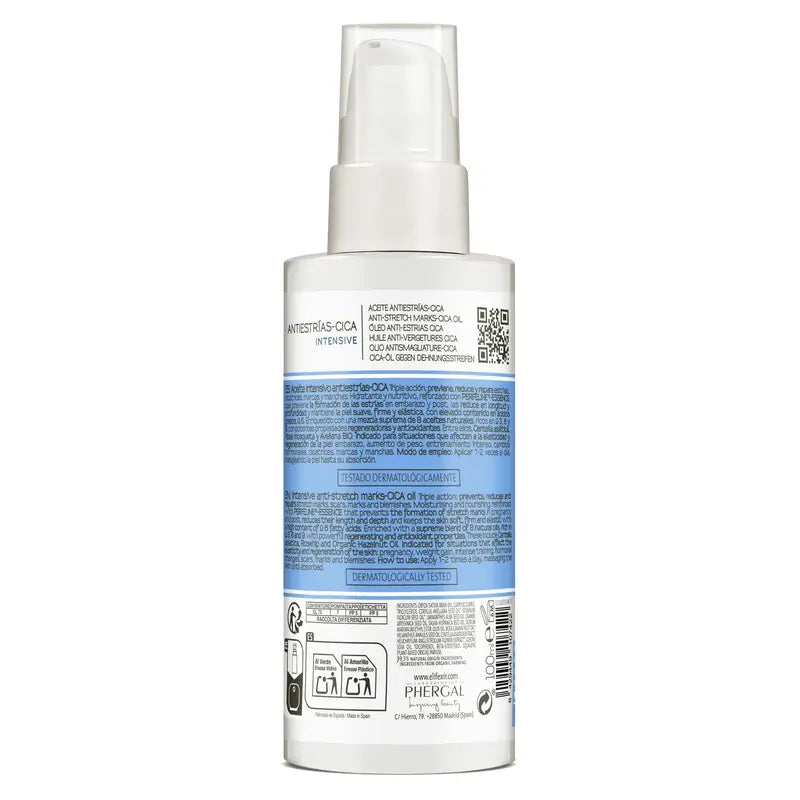 Elifexir Cica Olio Intensivo Anti-Smagliature Riduttore di Cicatrici, 100 ml