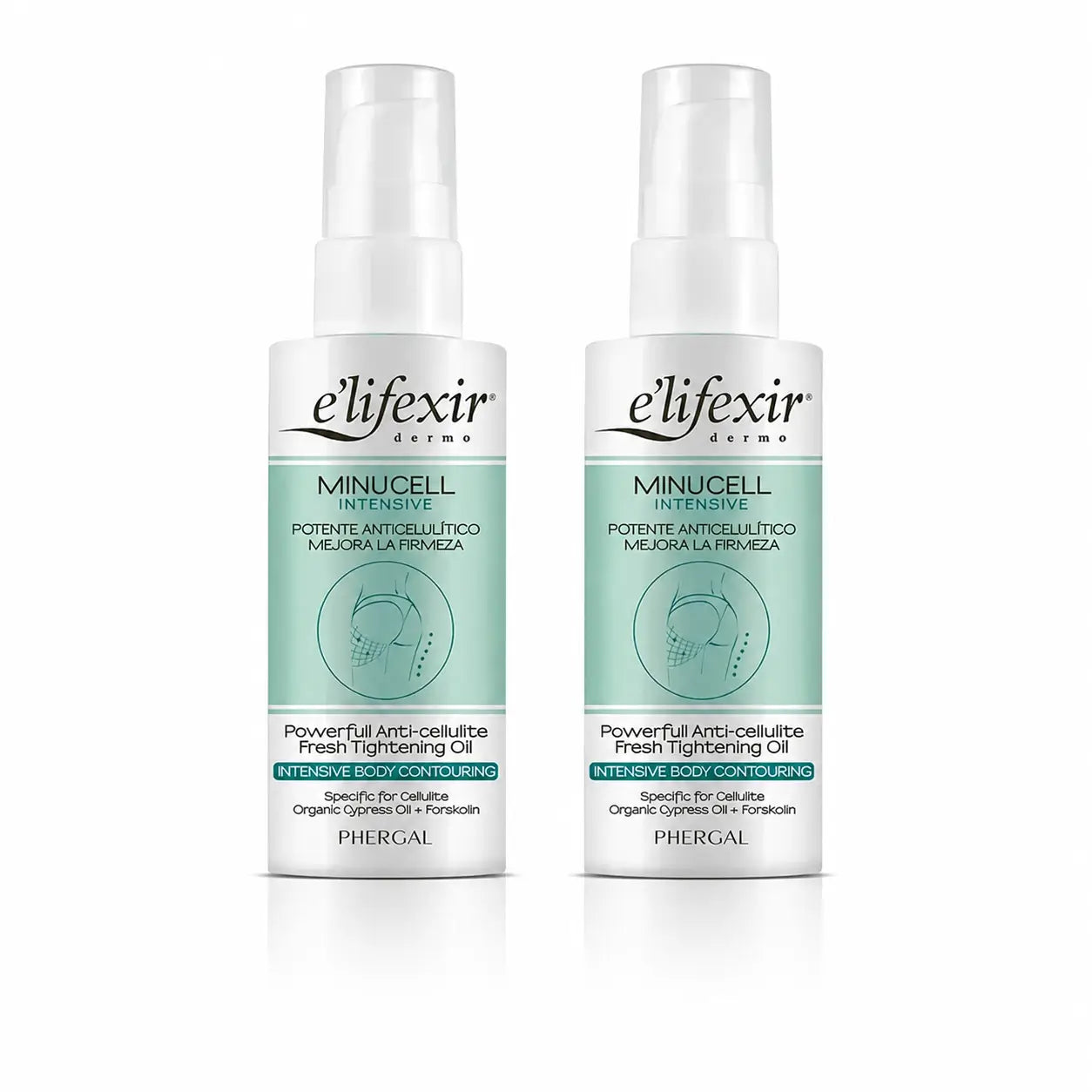 Elifexir Minucell Olio Intensivo Anticellulite Snellente e Rassodante 100Ml, conf. 2
