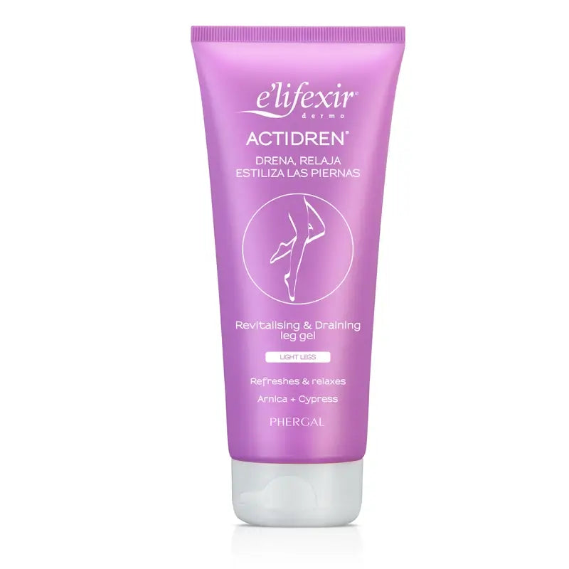 Elifexir Actidren Gel Relaxing Drainage Cream Tired Legs 200Ml