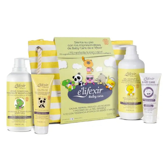 Elifexir Baby Care Borsa da toilette per bambini Baby Box My Little Hugger Pelle sensibile