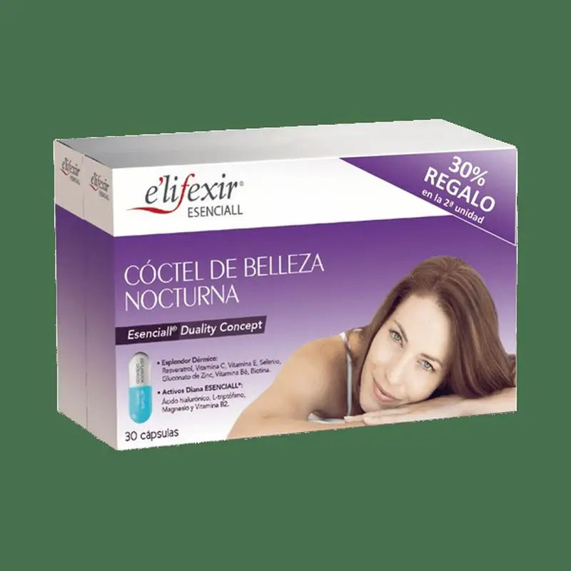 Elifexir Essential Night Beauty Cocktail Acido ialuronico 60 Capsule