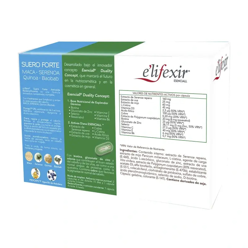 Elifexir Esenciall Ridensificante Confezione 60 Cap+ Siero 35 Ml.