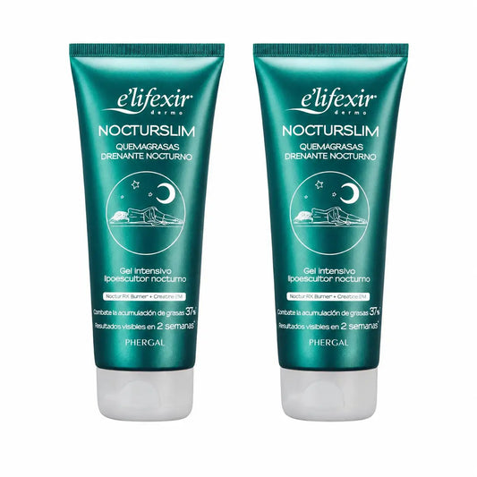 Elifexir Nocturslim Crema Notte Bruciagrassi Intensiva Anticellulite 200Ml, confezione da 2