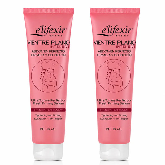 Elifexir Siero Pancia Piatta Siero Intensivo Riduttore Addome Siero Rassodante Brucia Grassi 150Ml, confezione 2