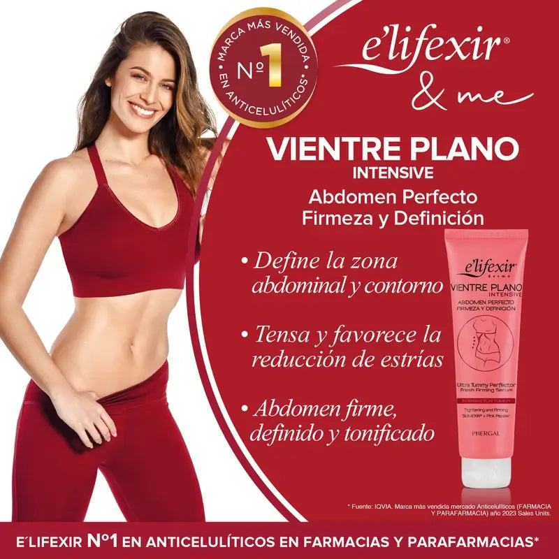 Elifexir Siero Pancia Piatta Riduttore Intensivo Addome Rassodante Brucia Grassi 150Ml