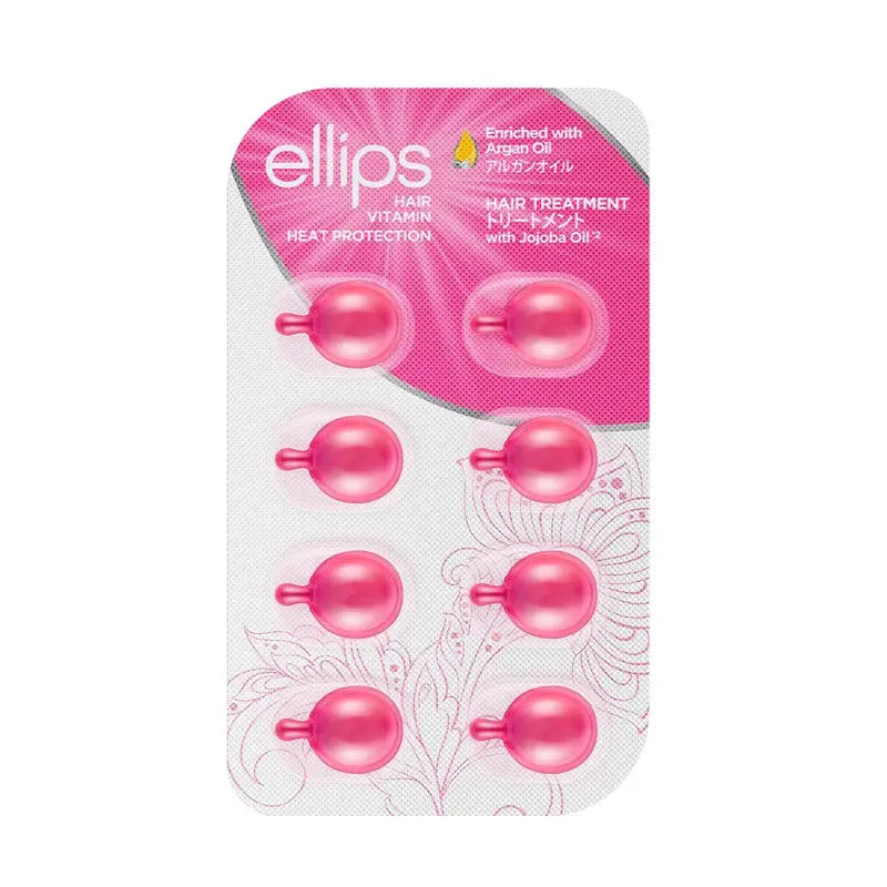 Ellips Vitamina Capelli Trattamento all'Olio di Argan Rosa , 8 capsule