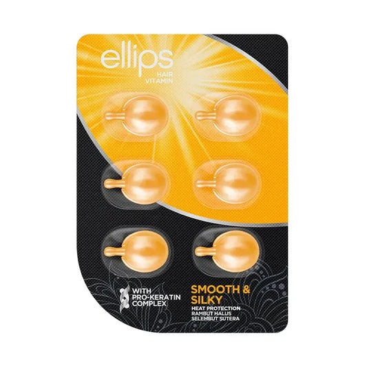 Ellips Pro-Keratin Yellow Hair Vitamin Capelli lisci e setosi , 6 capsule