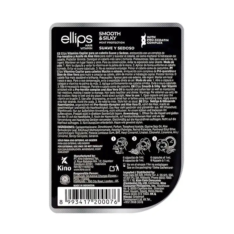 Ellips Pro-Keratin Yellow Hair Vitamin Capelli lisci e setosi , 6 capsule