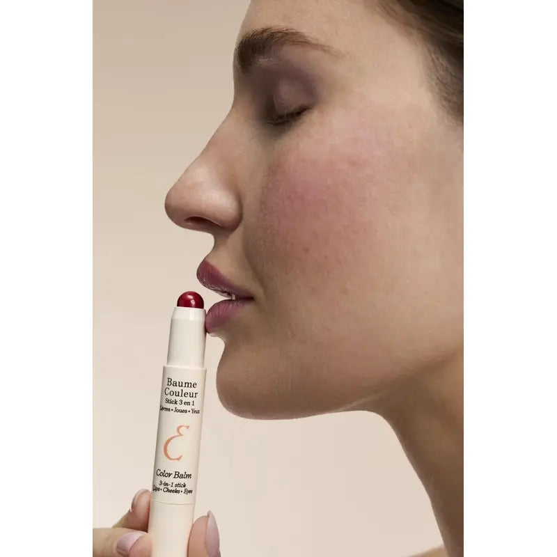 Embryolisse Baume Couleur Stick 3-En-1 Rouge Intense , 2,5 gr