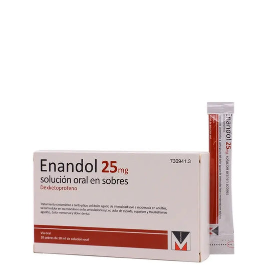 Enandol 25 mg 10 Bustine Soluzione orale 10 ml