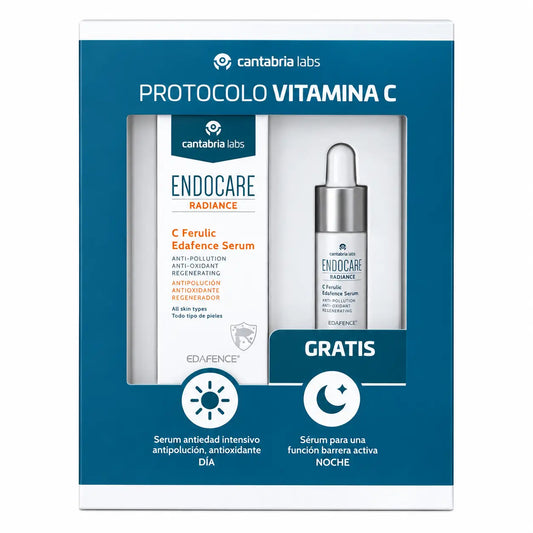 Confezione Radiance C Ferulic Edafence Serum 30 Ml + Hyalubost Age Barrier serum 15 M