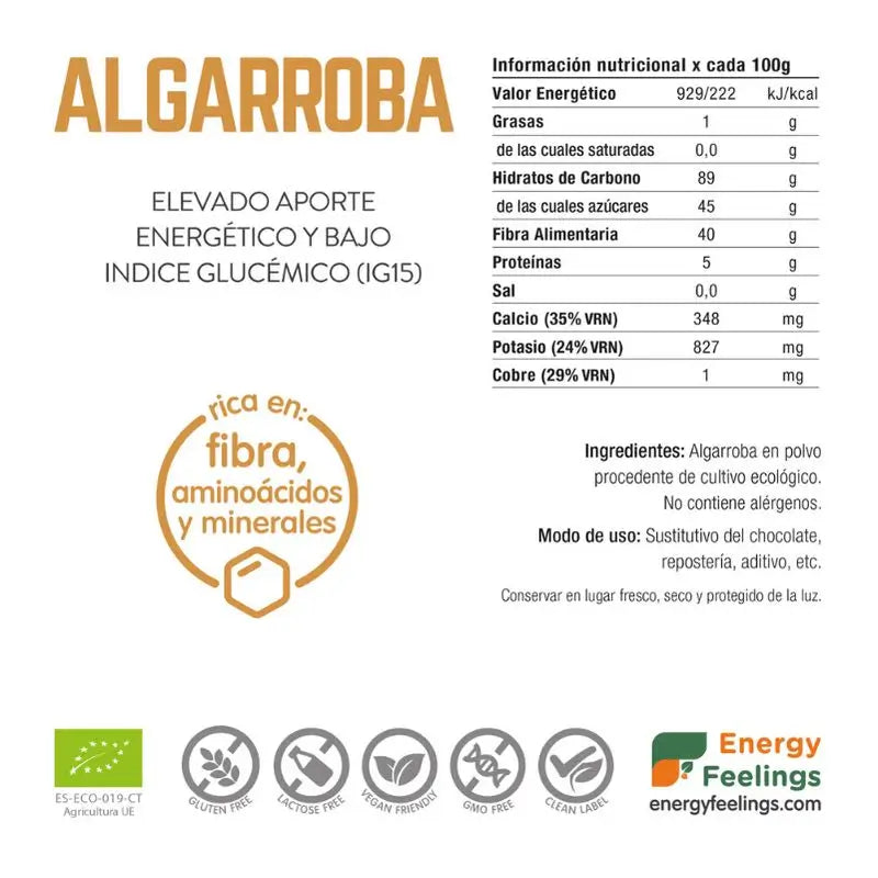Sensazioni di energia Carruba 200Gr. Eco Vegan Sg
