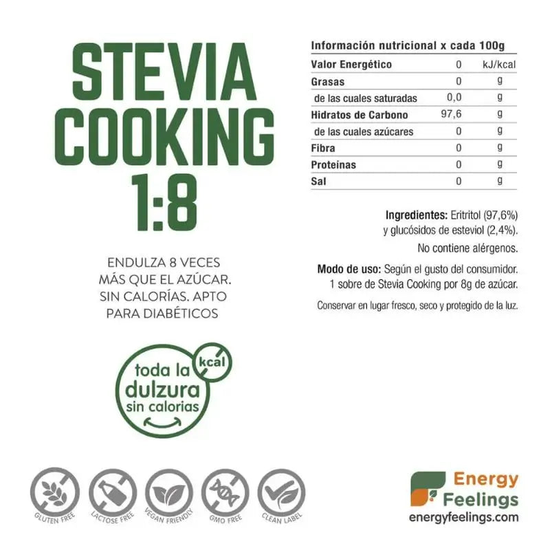 Sensazioni di energia Stevia 100Sbr. Vegan Sg