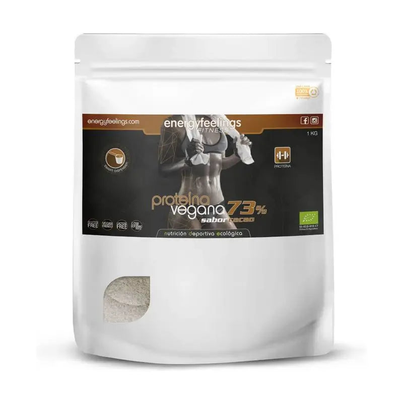 Energy Feelings Proteine Vegane 70% Cacao 1Kg. Eco Vegan