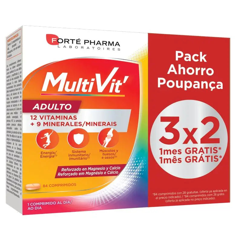 Forte Pharma Energy Multivit Adult 84 tablets