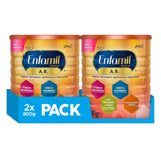 Enfamil A.R. Latte Formula per la gestione dietetica del rigurgito, 2 x 800 Gr.