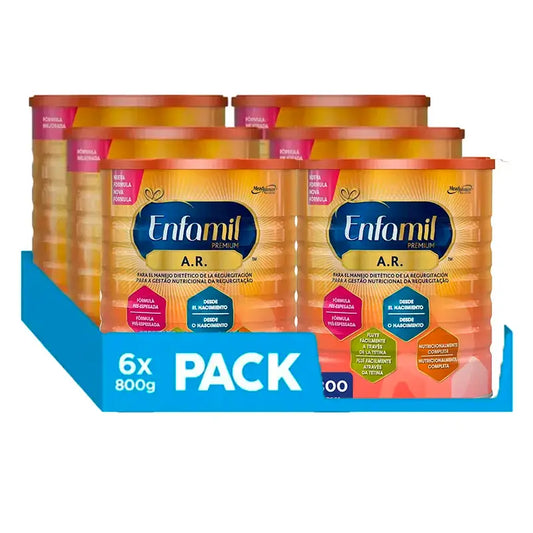 Enfamil A.R. Latte Formula per la gestione dietetica del rigurgito, Confezione 6 X 800 Gr.
