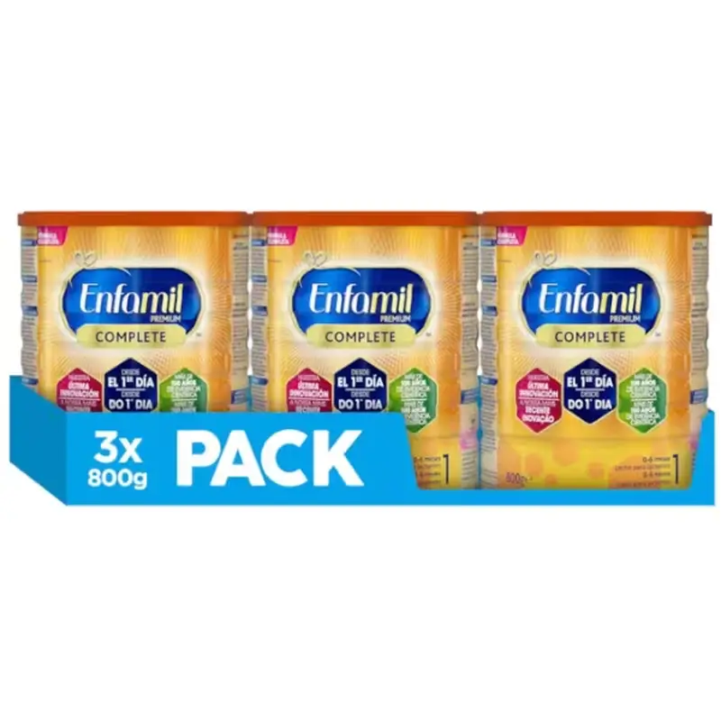 Enfamil Complete 1 Starter Milk, Confezione 3 X 800g